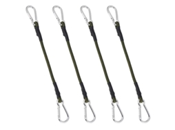 Cuerda Elástica Resistente De 30 Cm Para Camping, Equipaje Y Viajes Con Mosquetones