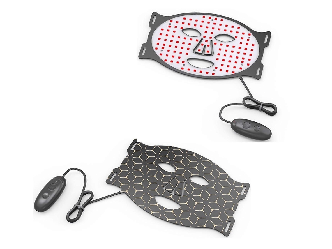 Aparelho de Beleza Silicone com Luz Vermelha, Máscara Facial para Cuidados a Pele, Terapia 7 Cores Uso Doméstico, Tratament GOKOCO
