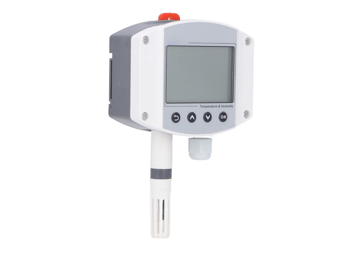 Transmissor de sensor de temperatura e umidade com display LCD de parede 4-20mA