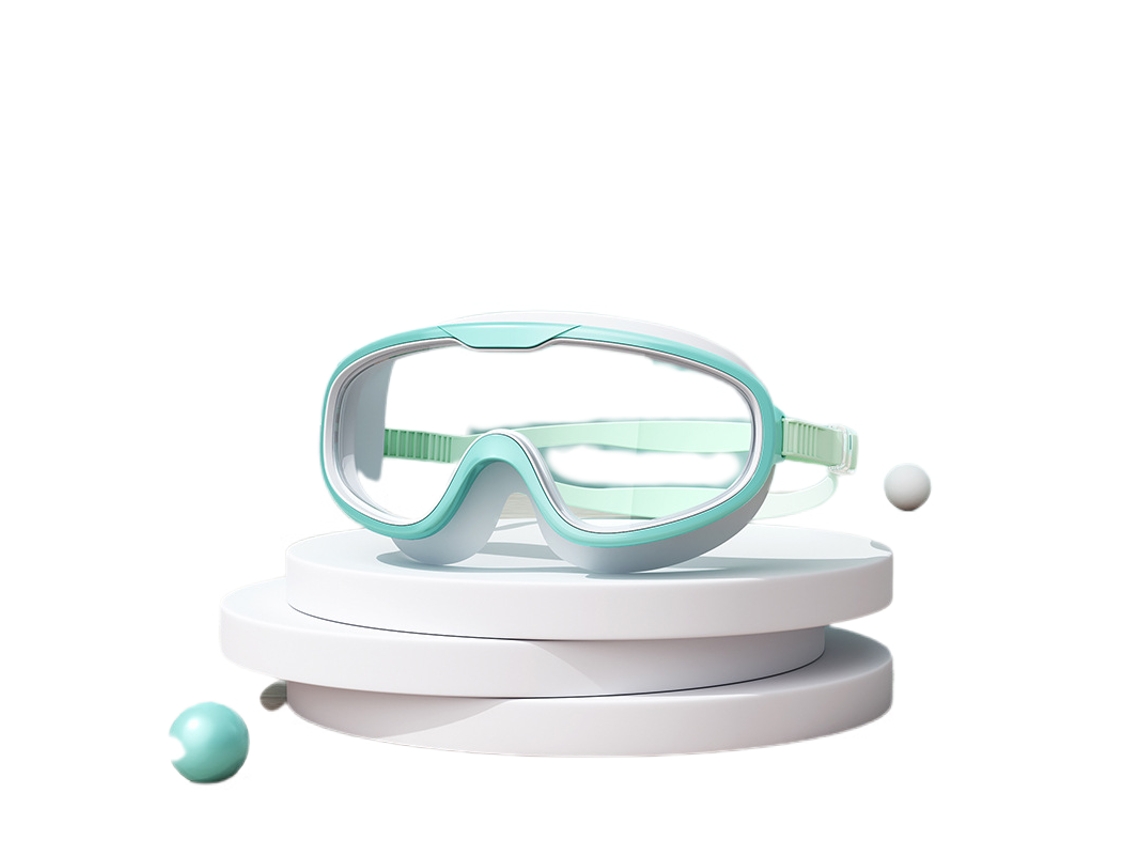 Óculos de Natação AQUAFORGE, para adultos, antivazamento, lentes anti UV, visão nítida, à prova d'água, verde