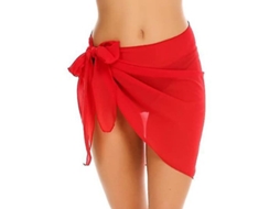 Fasst falda de Praia para Mulher com Slip de Banho Semi transparente, Sarong Leve para Piscina e Cruzeiro