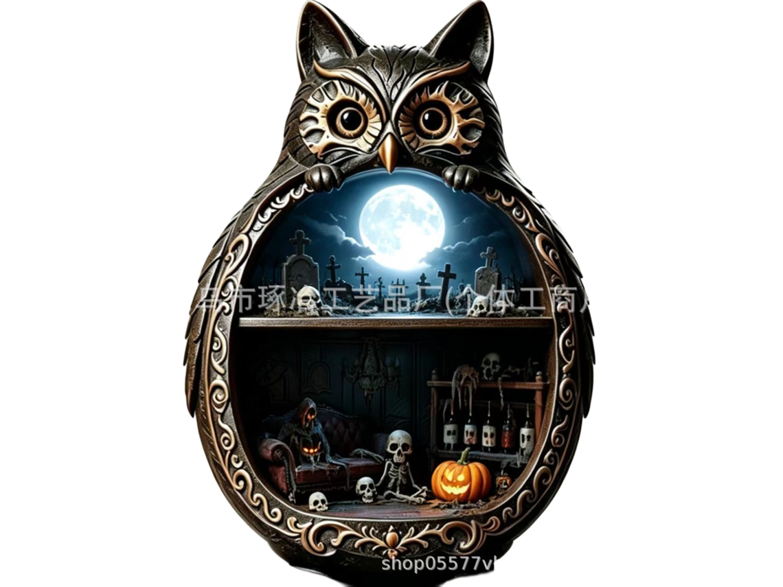 Laxiscreed, Decoração De Mesa Com Coruja Em Estilo Rústico Americano Para Halloween