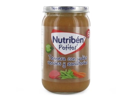 Potito  Vitela, Feijão Verde e Cenoura + 6m 235Gr