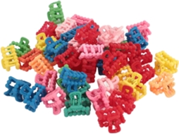 Conjunto de 100 mini presilhas de cabelo SFUSHOS, formato de chapeuzinho