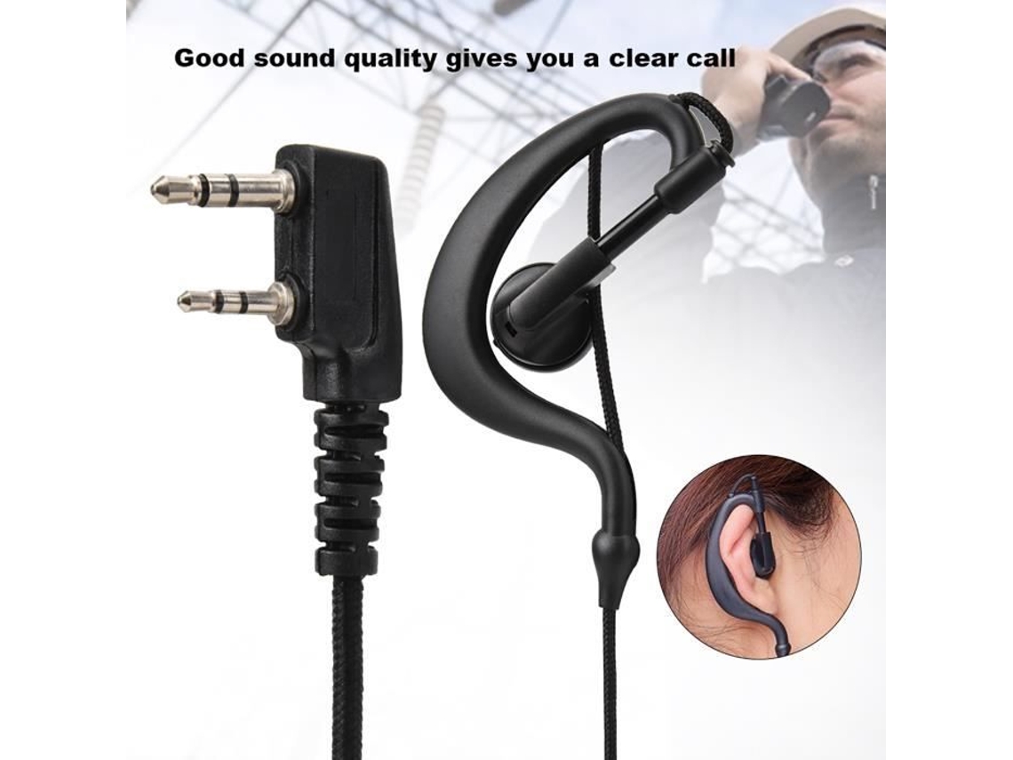 Fone Ptt, Modelo Walkie talkie, com Som Nítido, Confortáveis, Cabo Longo, Reprodução de Áudio e Vídeo AQUAFORGE