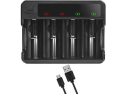 Carregador De Bateria Aa 3a Para Baterias Recarregáveis Usb Com