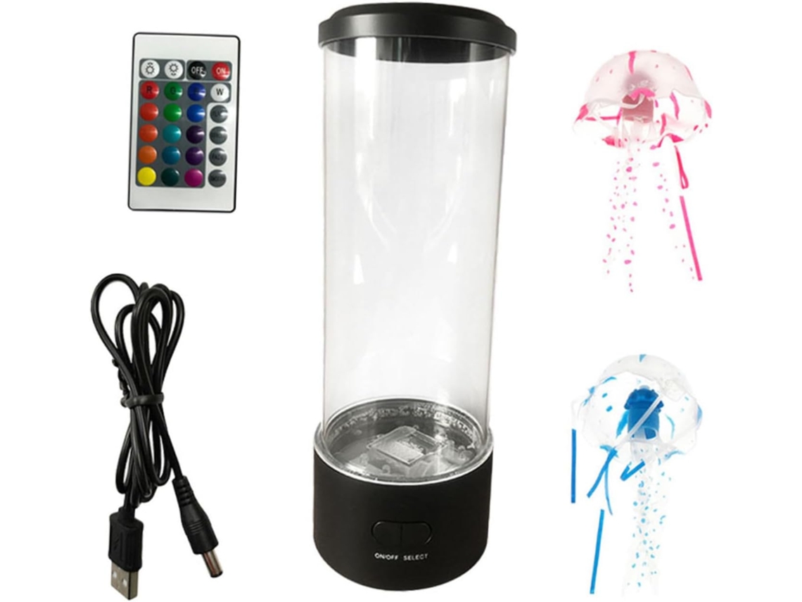 Conjunto De 1 Luminária Led Decorativa Com Controle Remoto, Luz Noturna, Iluminação Ambiente Para Aquário No Quarto.