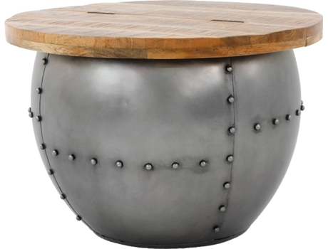 Mesa de Centro  Malmö Metal Cinzento (60 x 41 cm)