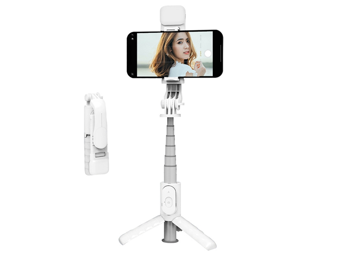 Tripé CHRONUS Extensível com Obturador Bluetooth Sem Fio Compatível com iPhone