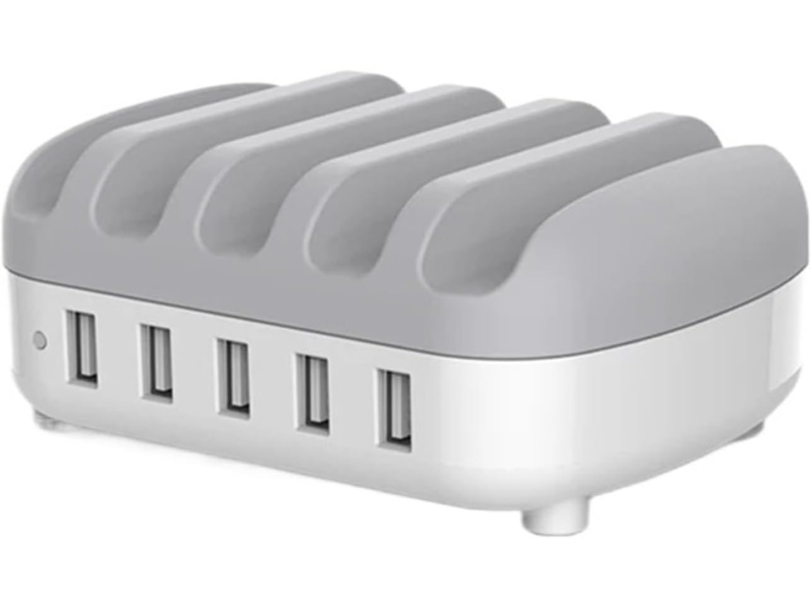 Estação SFUSHOS de Carregamento Usb com Múltiplas Portas, Suporte e Adaptador