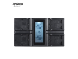 2026 cargador de Baterías de 4 Canales para Np fw50 Npfw50 Lp e6 Lp e6n Con Pantalla Lcd