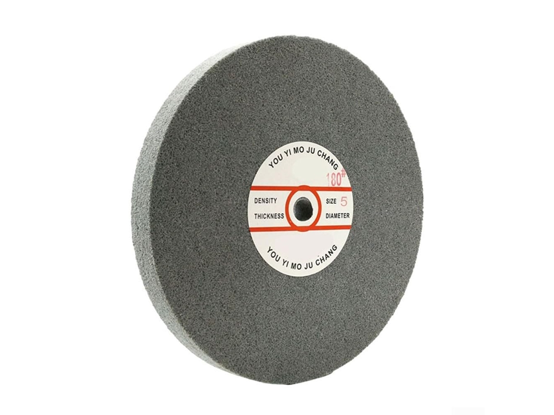 Disco De Esmeril Fibra Nylon 10 Polegadas, Grão 180, Para Rebarbar E Polir Metal, Madeira E Pedra Em Esmerilhadeiras