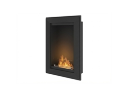 Simplefire Frame 550 Com Vidro Bioetanol Fundido Lateralmente - Preto Escuro