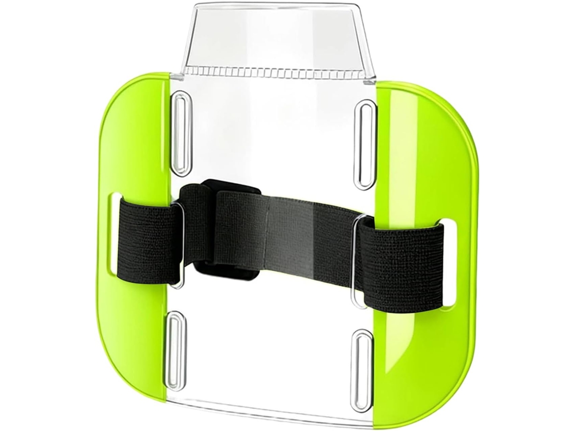 Braçadeira Transparente Crachá, À Prova D Água E Flexível, Com Fivela Porta Crachá E Estojo Cartões De