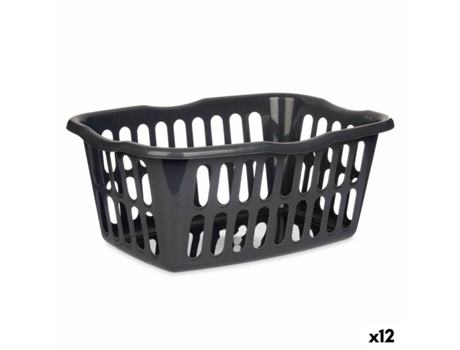 Cesto Antracite Polipropileno 50 L 58 x 24 x 42 cm (12 Unidades)