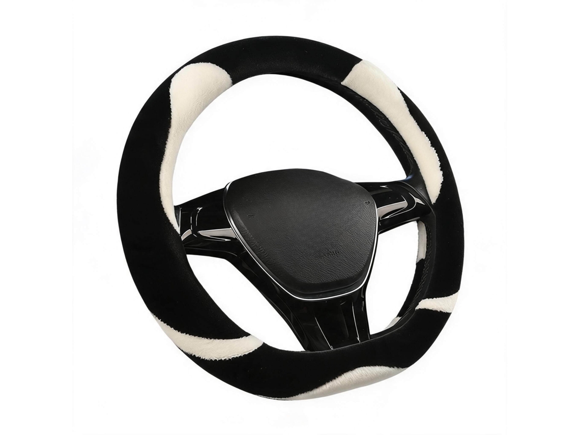Capa Universal para Volante de Carro HENTEN HOME para Volantes Tipo D com Diâmetro de 38 Cmquente e Respirável (preto)