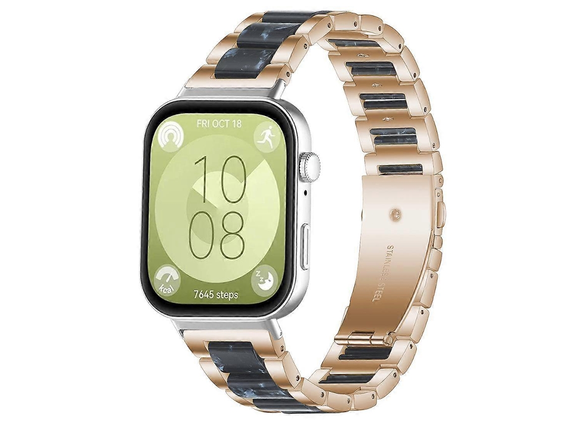 Pulseira De Relógio De Resina Metálica Xdfind Com Três Contas