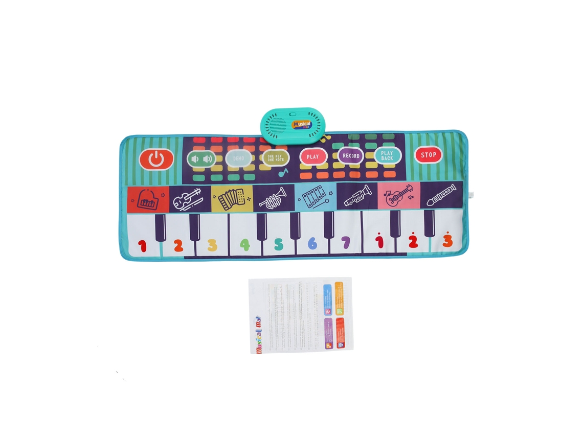 Ats colchón de Piano Musical para Niños Tapete de Teclado Educatsivo Juguete Regalo de Cumpleaños 100x36cm Cp4971