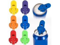 Abridor De Latas Manual, Pacote Com 6 Abridores De Latas Coloridos