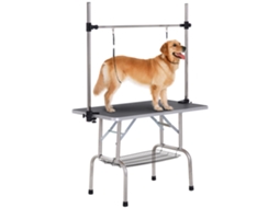 Cesto dobrável de tosa para cães em forma de H aço inox ajustável com 2 tiras preto S/MARCA