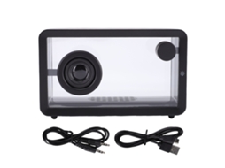 Caixa de Som Bluetooth com Luz Ambiente RGB de 7 Cores EOOCOO
