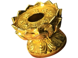 Suporte Portátil Oração Estável Formato Lótus Design Delicado Rodas Manuais Prático Elegante Roda Liga Ouro GOKOCO