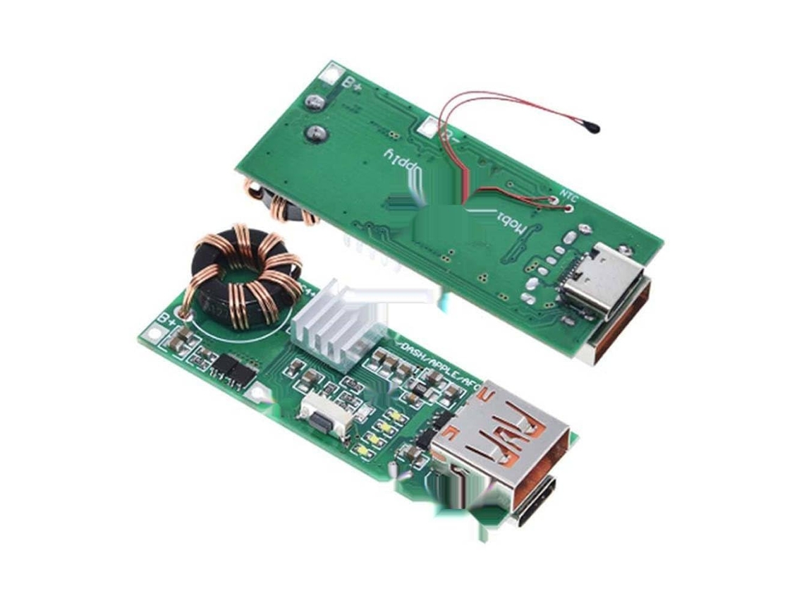 Módulo Carregador Rápido Usb Pd Bidirecional Qc4.0 Qc3.0 Tipo-c Para