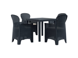 Outdoor Dining Set, Outdoor Dining Sets Vidaxl Antracite Plástico (n/a)