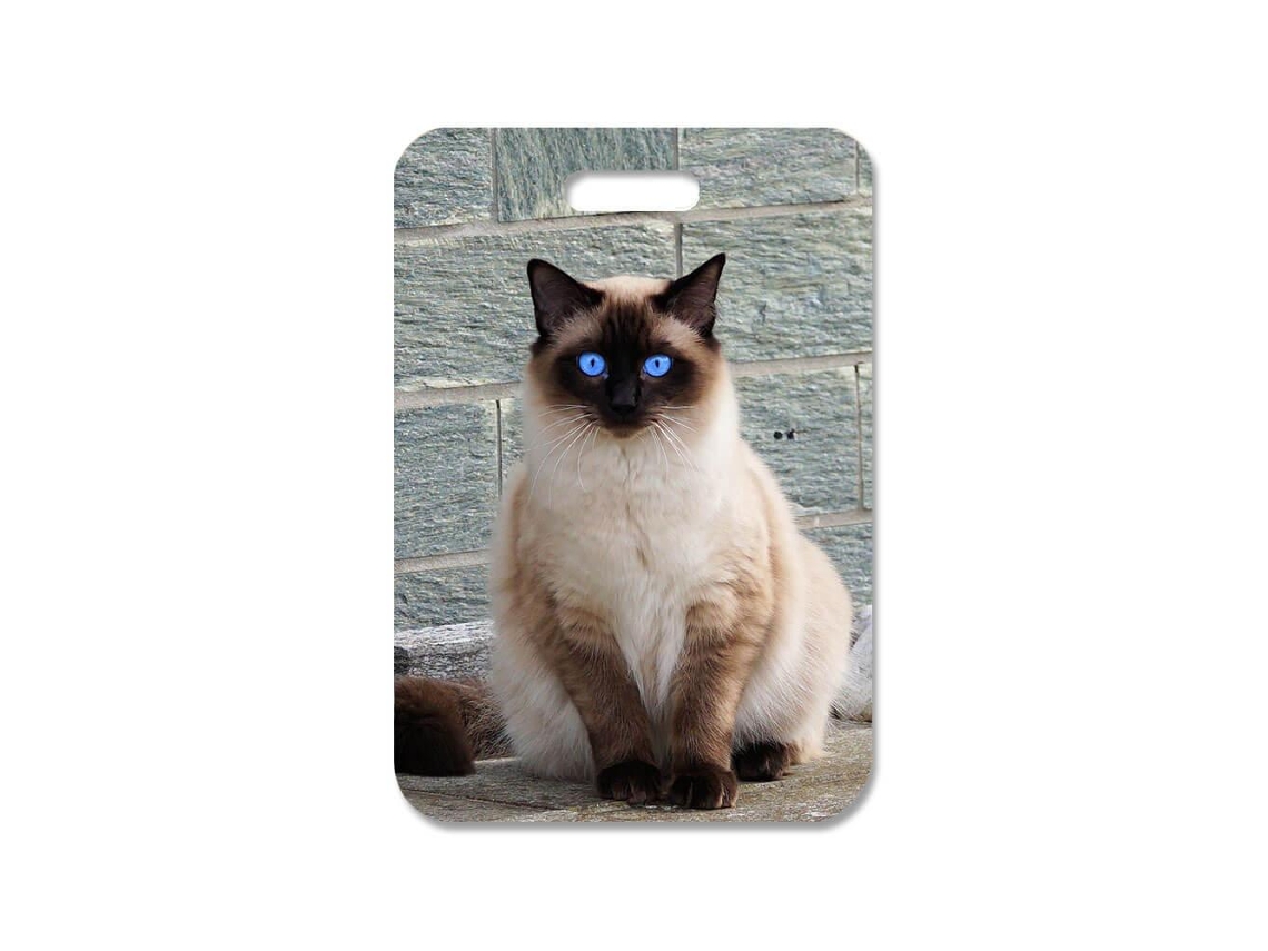Pingente de Bolsa com Gato Siamês, Acessório para Bolsa BRILVIBERA