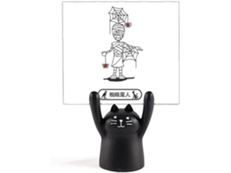 Porta recados do Homem aranha Hórus, Decoração de Gato Preto para o Halloween Egípcio 4 X 5 Cm