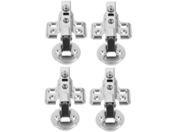 Conjunto De 4 Dobradiças Hidráulicas Com Amortecimento, Silenciosas E