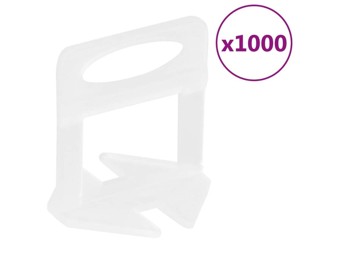 VIDAXL Niveladores de Ladrilhos 1000 Pcs 3 Mm