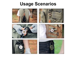 Pulseira Chave Retrátil Aço Multiuso Camping