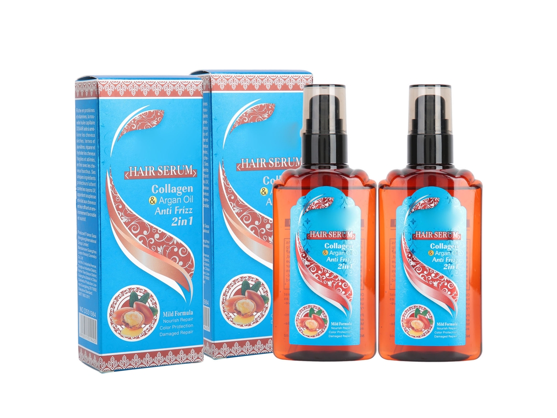 2026 2 Unidades de Soro Reparador Capilar com Óleo Essencial Antifrizz Nutritivo Suavizante 240ml