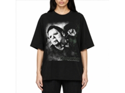 Rockinstone Halloween Needle Cracked Logo Black Adult T-shirt Size:xl
