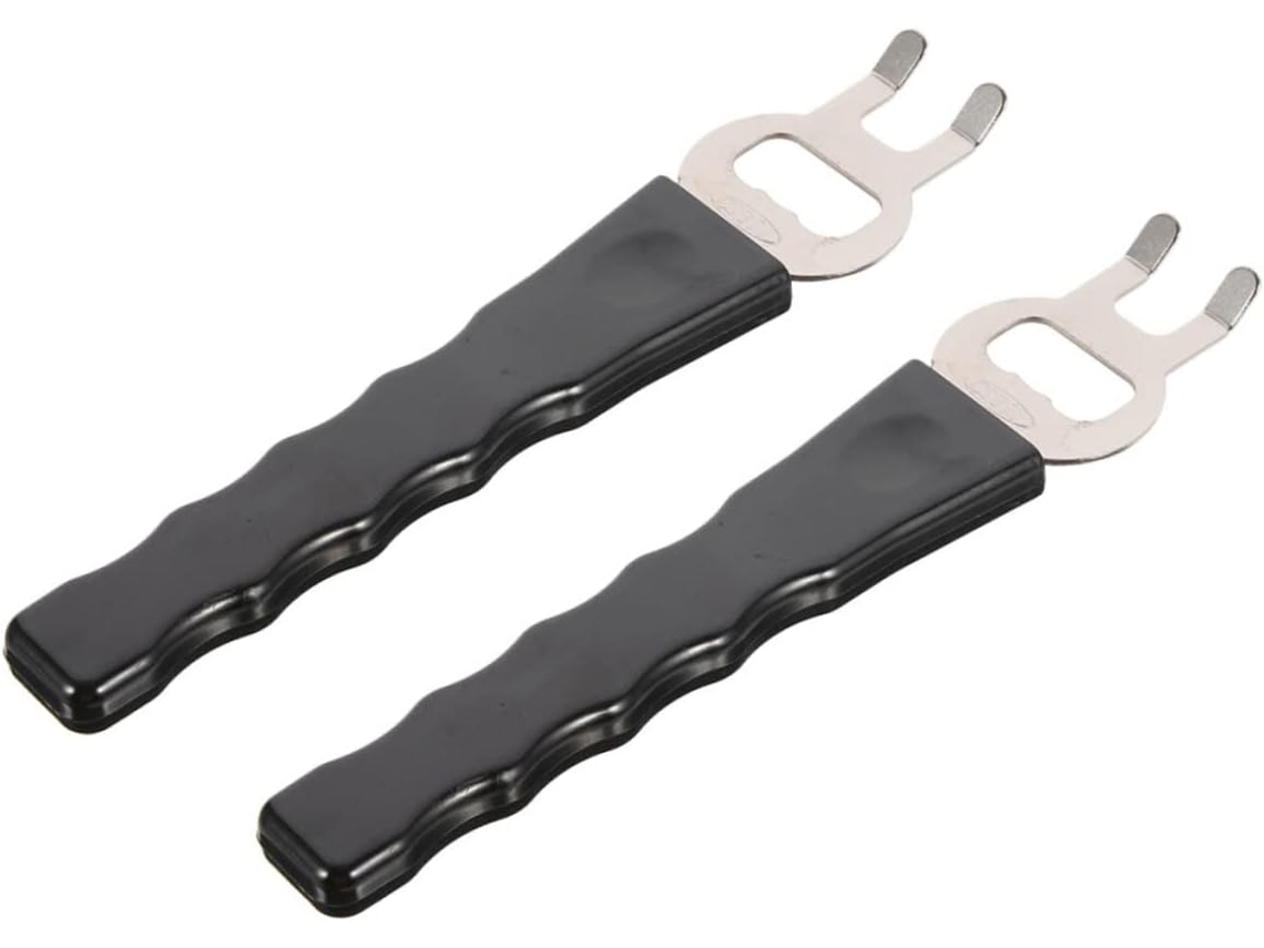 Pinça Multifuncional Antiderrapante Para Grelha Nolitoy, Em Plástico E Aço Inoxidável, Conjunto De 2 Peças Para