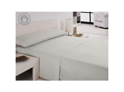 Conjunto De Lençol Hosteline Iris Algodão Branco (38x28x5cm)