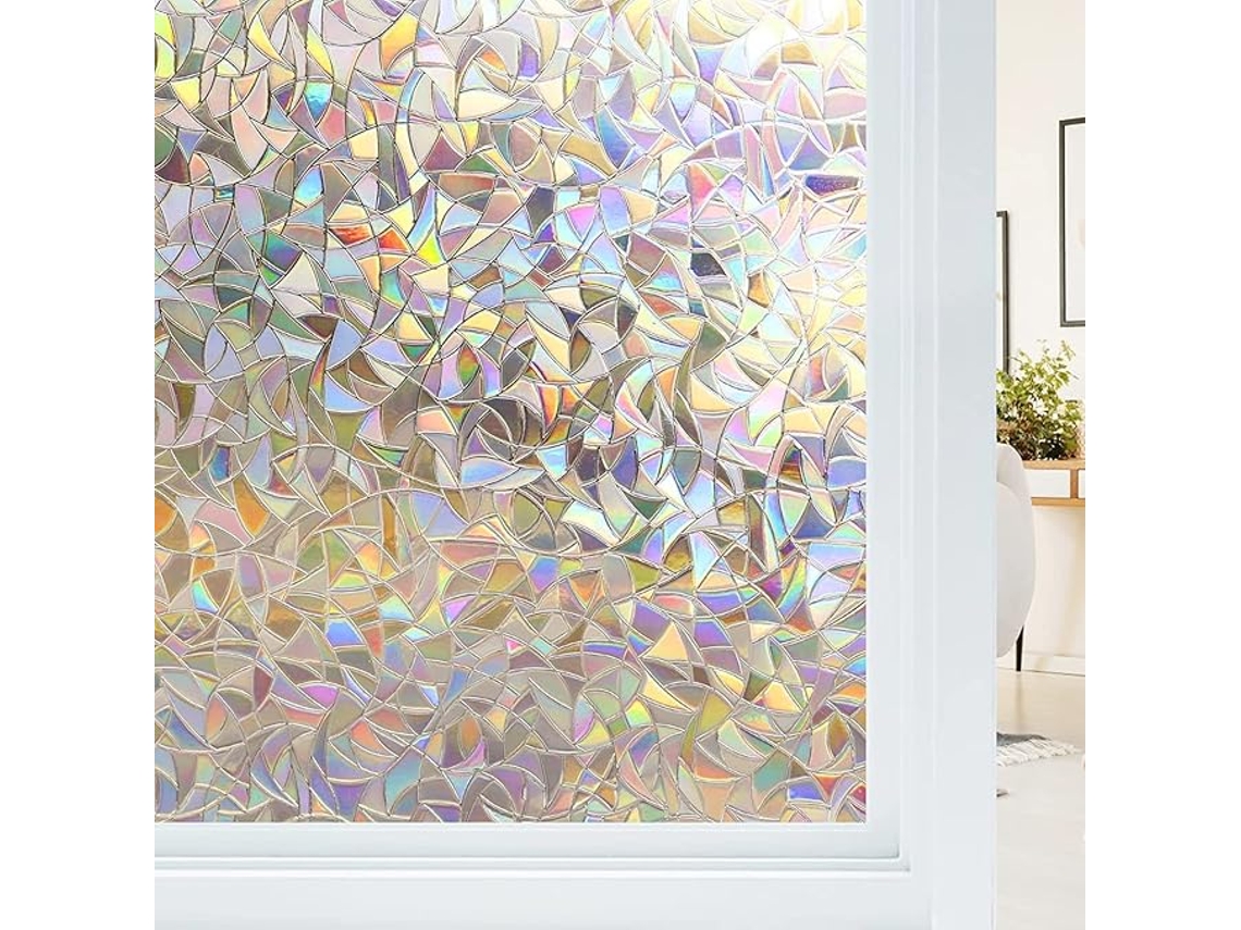 Película Eletrostática Para Janelas, Efeito Arco, Íris, 45 X 200 Cm