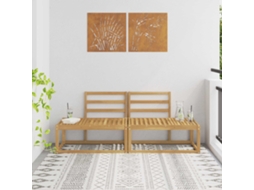 Vidaxl Sofá De Canto Externo 2 Peça Branco 182,5 X 63 X 73 Cm