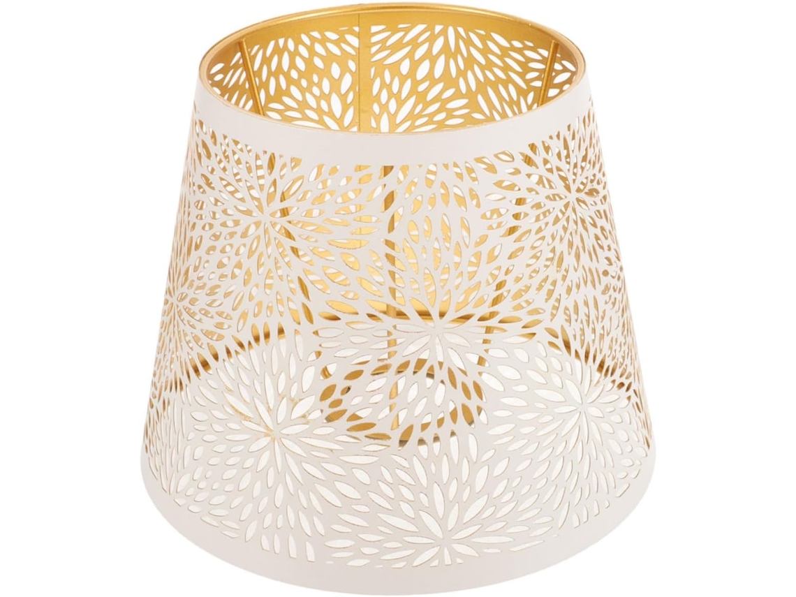 Luminária de Mesa Moderna E27 Branca e Dourada SFUSHOS