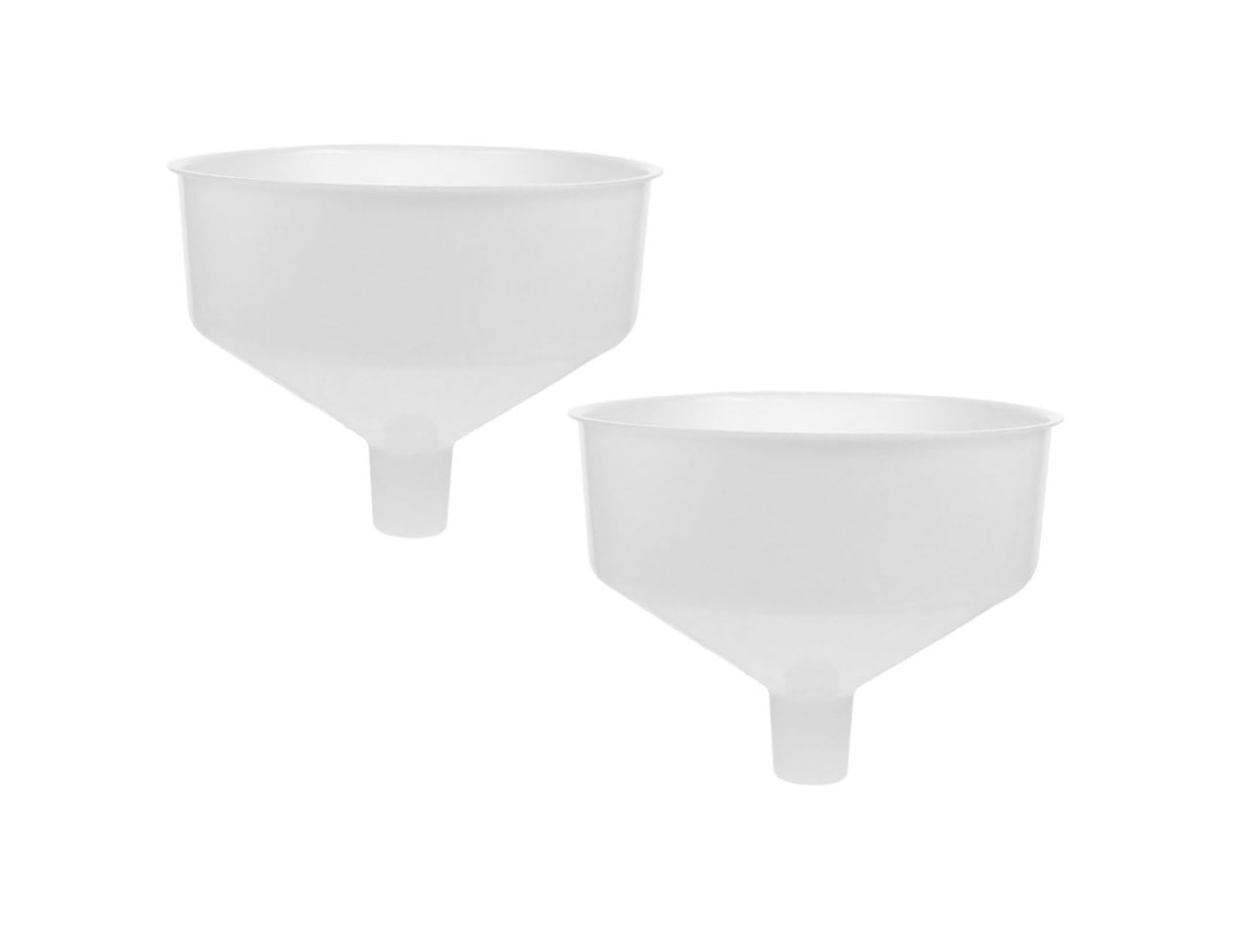 Conjunto De 2 Funis Beaupretty, Fáceis De Limpar E À Prova Derramamento, Funil Grande De Plástico Para Líquidos E