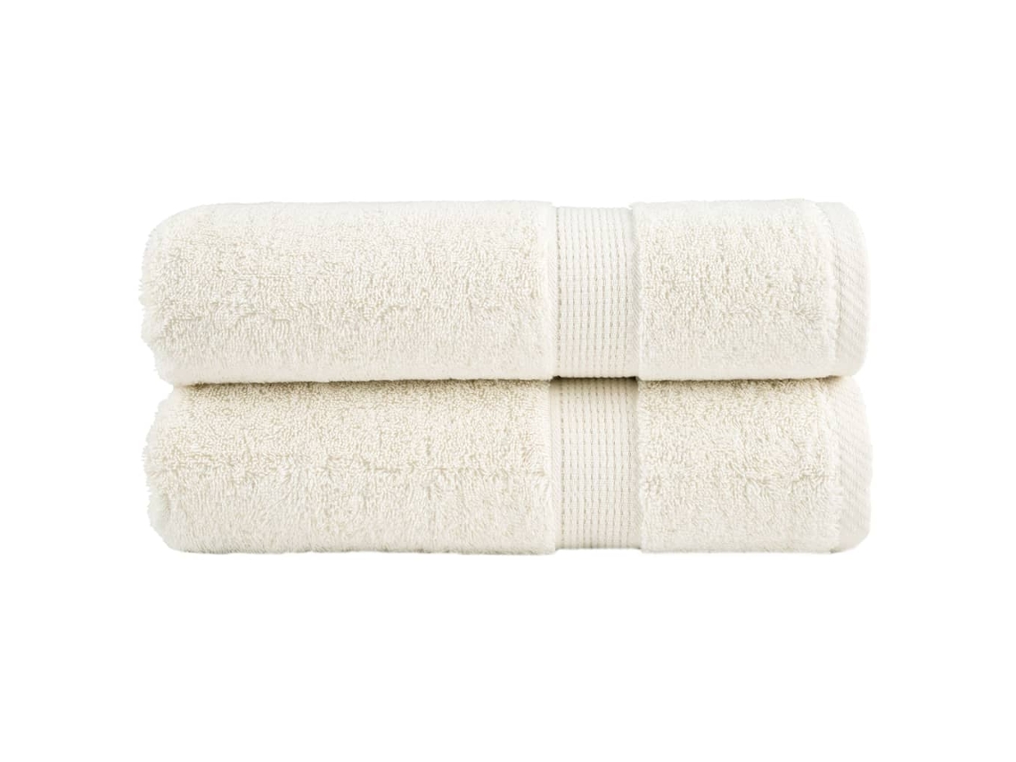 Shower Towel, Shower Towels Vidaxl Creme Algodão (70 X 140 Cm)