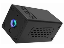 Mini Câmera Sem Fio Wifi Hd Com Monitoramento Remoto Sem Fio A Bateria De Uma Pequena Casa Yizhood (preto)