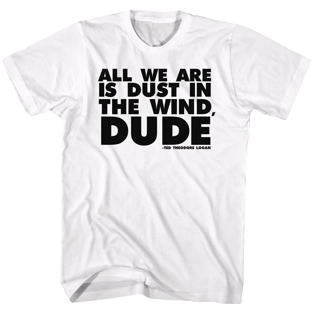 Rockinstone Bill And Ted All It Is White Adult T-shirt Size:m