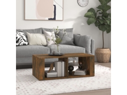 Vidaxl Mesa De Centro 100x50x36 Cm Derivados Madeira Carvalho Fumado