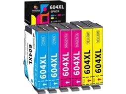 Cartucho De Tinta Compatível Epson 604xl Pacote De 6 Multicolorido Alta Capacidade