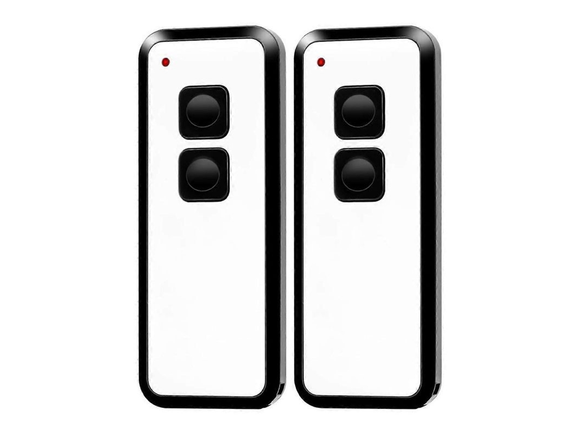 Yuru controle Remoto para Portão de Garagem 433.92 Mhz, Compatível com Novotron 502 Max43 2, Mini , 2 Pack Preto e Branco