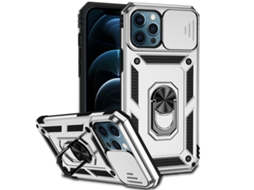 Capa Para Iphone 12 Pro Max - Suporte Deslizante Para Câmera
