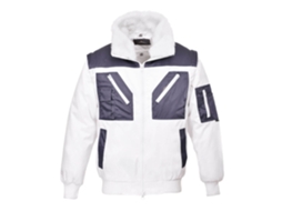 Jaqueta Piloto Bicolor: Elegância E Versatilidade Para Todos Branco / 5xl