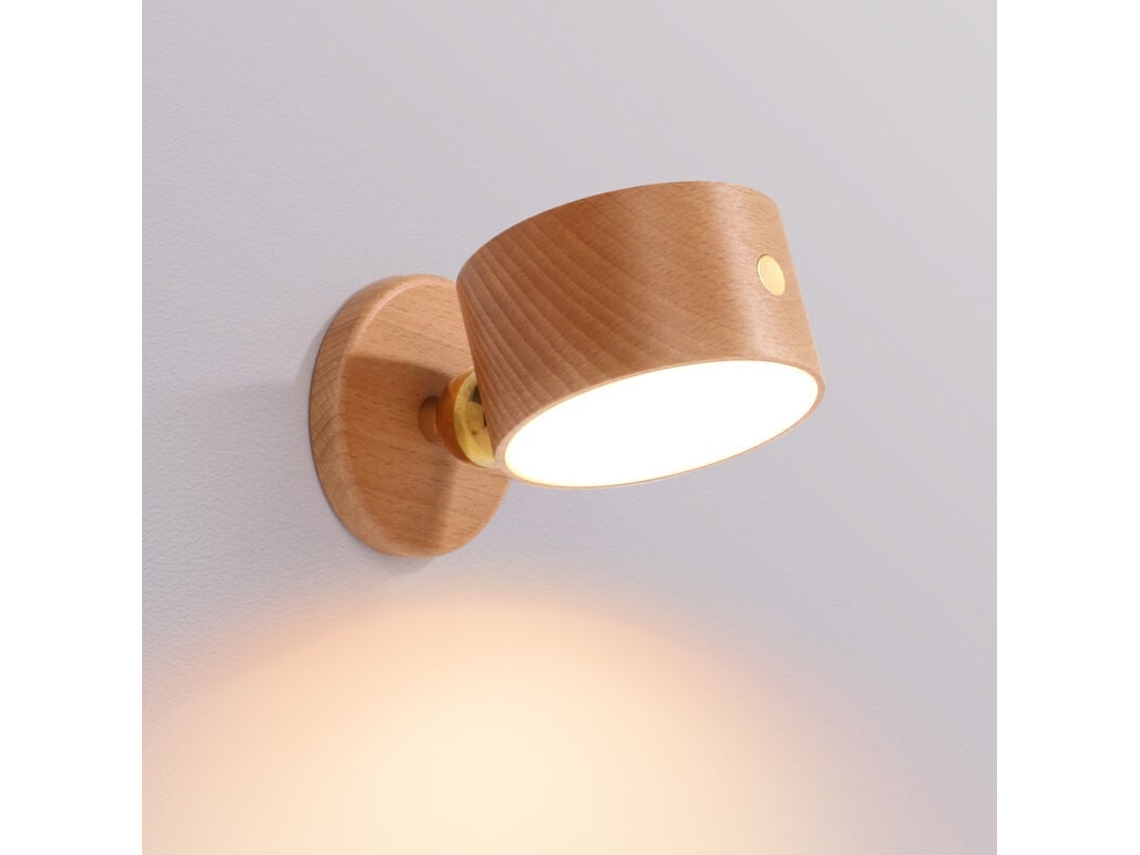 Luminária de parede magnética ajustável com controle por toque e luz LED brilhante BRILVIBERA